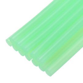 sourcing map 12pcs Mini Hot Glue Sticks for Mini Glue Gun, 4-inch x 0.28-inch Glue Gun Sticks for Art DIY Craft, Luminous Green