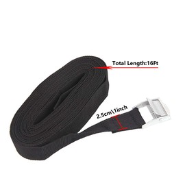 10 Pack Lashing Straps 16ft x 1" Tie Down Straps Cam Buckle Straps Heavy Duty Secure Straps up to 600 lbs for Kayak, Cargo, Luggage, Cinch, Canoe, Bicycles, Motorcycles, Truck