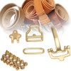 Pure Brass Belt Buckle Environmental Protection D shaped Buckle Set