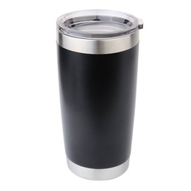 Stainless Steel Tumbler for Hot or Cold Drinks - Up to 18 Hours - Holds Up to 20 oz. - Vacuum Seal Insulated Double Wall Construction - White Matte Finish - Engraving Available