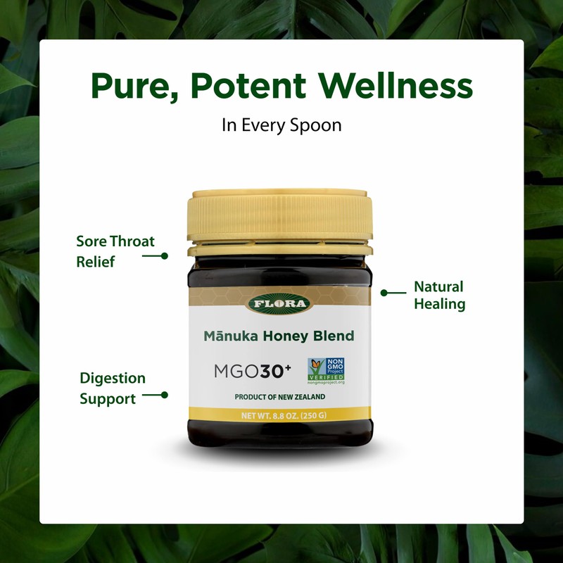 Flora - Mānuka Honey Blend MGO 30+, New Zealand Honey,