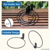 NACETURE Flower Pot Holder Ring for Wall Mount Foldable –