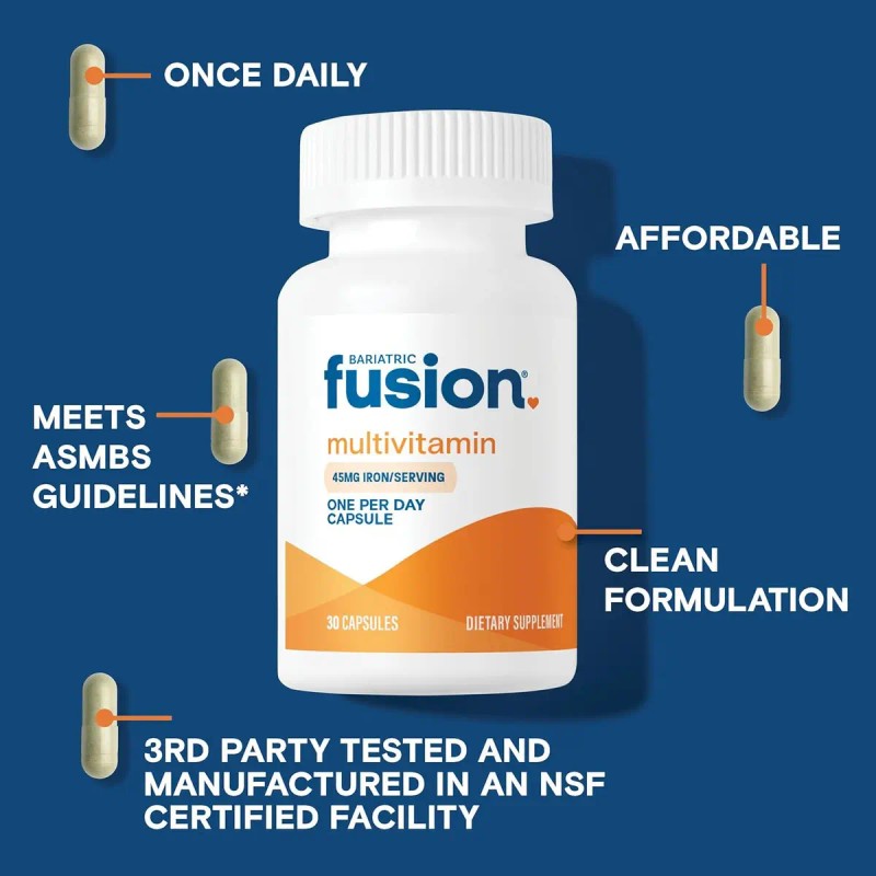 Bariatric Fusion Multivitaminas Postbariátricas Hierro B12 Cápsulas