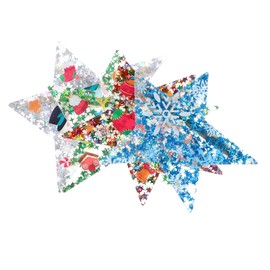 SAFIGLE 4pcs Christmas Star Hair Clips Decorative Barrettes for Women Festive Hair Accessories Durable Holiday Styling