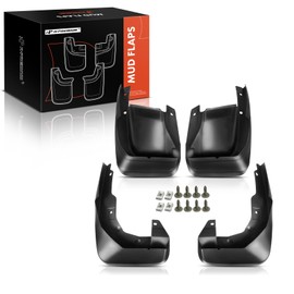 A-Premium Set of 4PCS Mud Flaps Splash Guards Mudguards Mudflaps with Hardware Accessories Compatible with Honda CR-V 2007-2011, 2.4L, Sport Utility, Front and Rear (Driver and Passenger Sides)