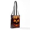 CafePress Shiny Jack O' Lantern Small Tote Bag 13"x13" Reusable