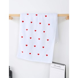 Leisofter Toallas de mano de San Valentín para baño (blanco, paquete de 2, 13 x 30 pulgadas), toallas decorativas para baño, manos, cara, gimnasio y spa