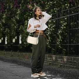 Cottoncode Puffer Bag, Gesteppte Tasche Damen, Puffy Bag, Stepptasche Umhängetasche Schultertasche Klein