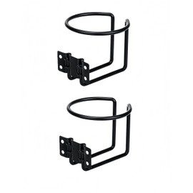 Uvbws 2pcs Universal Drink Holders, Cup Holder Black Coating Ring Cup Holders, Suitable for Boat Truck Rv Tractor Outdoor Wooden Swing