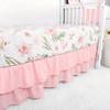 TANOFAR 4-Piece Crib Bedding Set for Baby Boy Girls, Floral