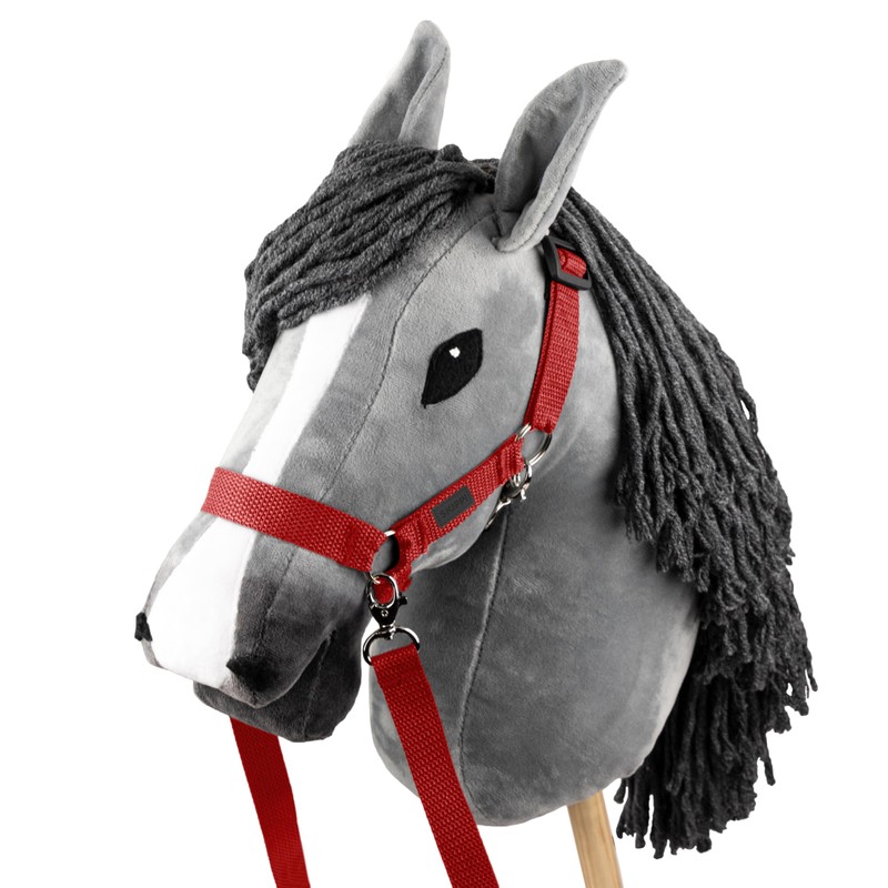 SKIPPI Halter for Hobby Horse - Red, Hobby Horse Accessories,