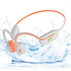 AYI - Auriculares Profesionales de natación con conducción ósea verdadera, Reproductor de MP3, Memoria 32G incorporada, IP68, Impermeable, Bluetooth para Conducir, Ciclismo, Correr, esquí, Color