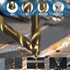 HSS Drill Tap Bit Set 13pcs,BeQell SAE/Metric Combination Drill Tap