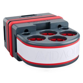 AvidAqua MPO Quattro Magnetic 4 Probe Organizer for Apex, Hydros, pH, Temp Probes - Compact 4-Probe Holder for Aquariums & Reef Tank Sump