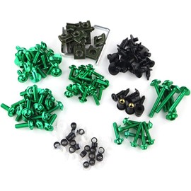 Xitomer Universal Motorcycle Fairing Bolt Kits Fasteners Fit for NINJA 300, ZX-6R / ZX-10R / ZX-14, CBR600RR/ CBR1100XX/ 1000RR, GSXR600 GSXR750 GSXR1000 GSX1300R, YZF R3/ R6/ R1