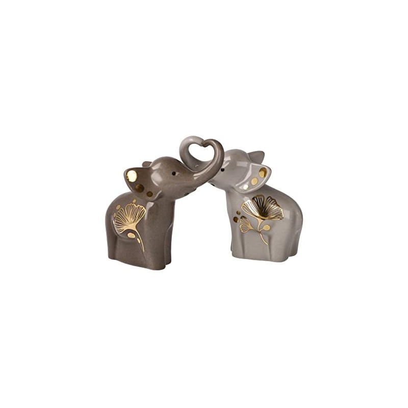 Goebel Gingko Salt & Pepper Shaker Set - Elephant