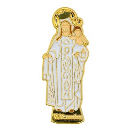 Catholic Town Pins Collection Lapel Pin, Small Gold Tone with Color (VMEP-G)
