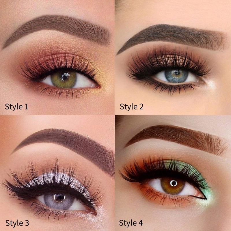 Dysilk 6D false eyelashes, dramatic reusable handmade thick eyelashes, natural
