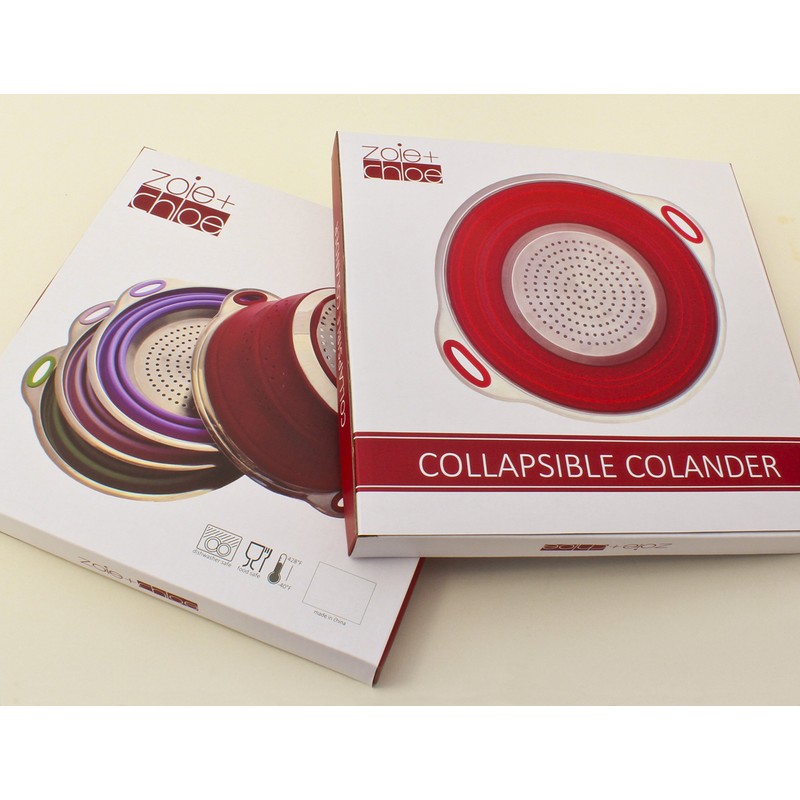 Zoie + Chloe Stainless Steel and Silicone Collapsible Strainer