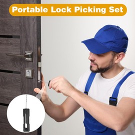 Gohytal Lock Picking Tool, Lockpicking Set aus ABS+ Rostfreier Stahl Picking Tool - Handliches Schlüsseldienst Werkzeug Dietriche Schlossöffner Werkzeug Set für Anfänger und Profis