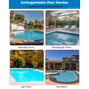 Swimming Pool Volleyball Net Replacement Heavy Duty, Extra-Long 15FT-28FT Adjustable,