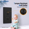 ELEGRP 15 Amp 125V Duplex Receptacle Outlets, Standard Electrical Wall