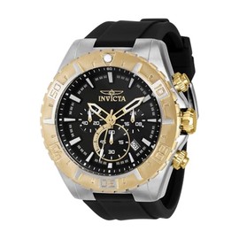 Invicta Aviator Men 49mm Stainless Steel Steel Black dial VK63A Quartz