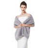 BEAUTELICATE Women's Faux Fur Stole Scarf Warp Bridal Jacket Faux