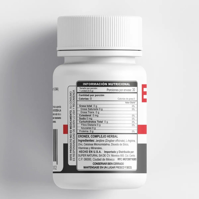 Eronex Complejo Herbal Salud De La Prostata 20caps Sfn