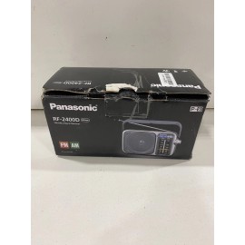 PANASONIC PORTABLE RF-2400D FM-AM 2-BAND RECEIVER (SILVER)