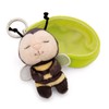 NICI Sleeping Pets Bee Keyring 8 cm in Basket –