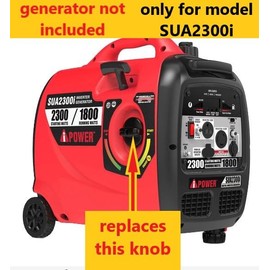Replacement Knob Switch Run Choke for A-iPower SUA2300i Generator Inverter (2300 W Peak / 1800 W Rated [gas]) and compatible screw - new, 3d printed part