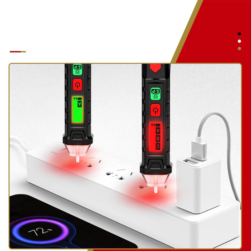 Induction Electric Pen NonContact Tester Adjustable Sensitivity 3 Phase Wire