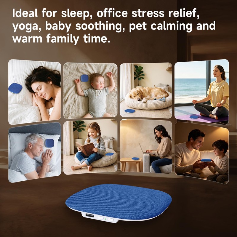 TAZATA Bluetooth Pillow Speaker for Sleeping, Blue