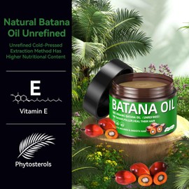 Letscarey Raw Batana Oil for Hair Growth Dr. Sebi 100% Organic Batana Oil From Honduras, Natural & Pure Hair Oil Repairs Damaged Hair, Prevents Hair Loss and Enhances Hair Thicknes 4.05 OZ