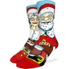 Good Luck Sock Men's Santa and Mrs. Claus Socks, Adult,