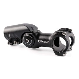 Bike Stem Adjustable Bicycle Stem 95mm Handlebar Riser Extender for Road Bike, Mountain Bike, MTB, BMX, Cycling (Handlebar Diameter 31.8mm/1.25")