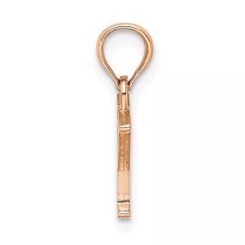 GlittersandGold 14K Rose Gold Polished Block Letter Y Initial Pendant Bracelet Necklace