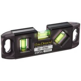 Ebis ED-15TB3 Mini Level Tobisan Level, For Scaffolding Assembly, Black (Skeleton) x Green, 5.9 inches (150 mm)