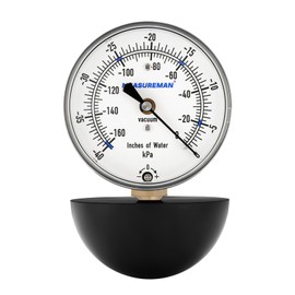 MEASUREMAN Vacuum Cleaner Suction Gauge, Water Lift Suction Gauge,0-160 Inches of Water Measures Suction in Water Lift