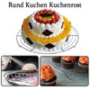 Aarcyye Rund Abkühlgitter, 2 Stück Abkühlgitter, 30cm Rund Kuchen Kuchenrost,