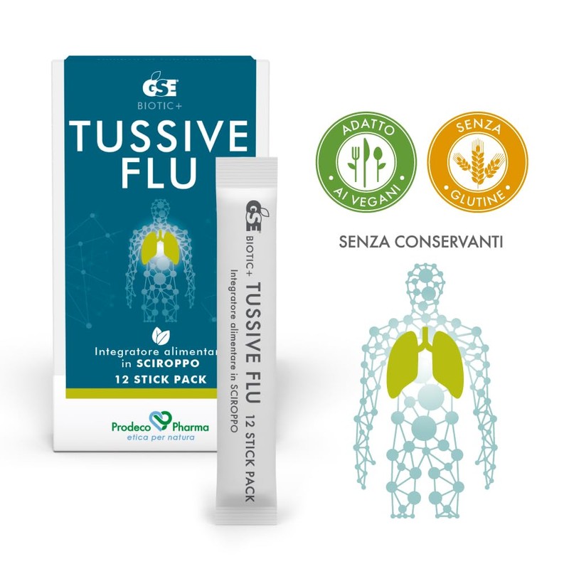 Prodeco Pharma GSE TUSSIVE 12 Stick Pack - Integratore Alimentare