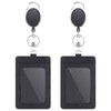 2 Pack Badge Holders and Heavy Duty Retractable Reel Clips