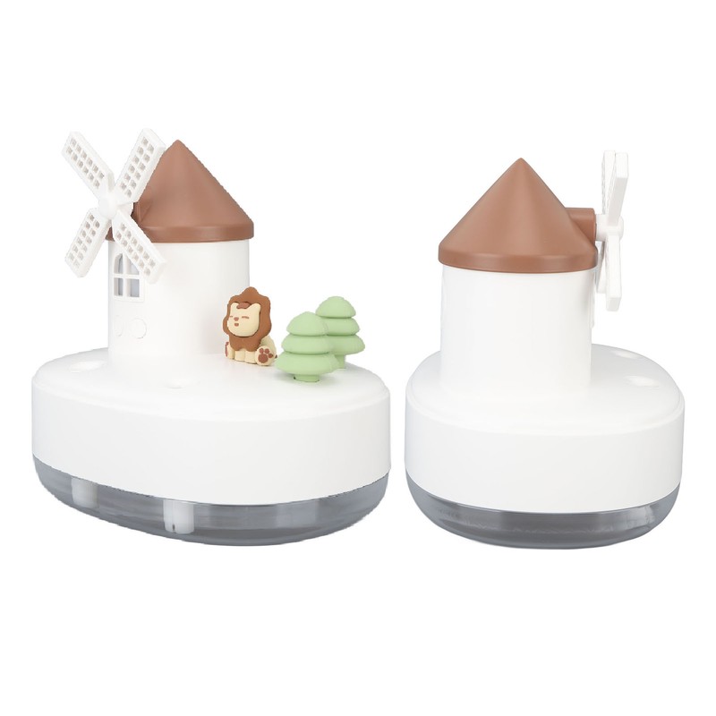 Windmill Music Box Humidifier Creative Bedroom Office Wireless Portable Rotating