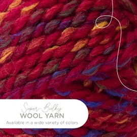 Lion Brand Yarn Company 640-621 Wool-Ease Thick & Quick Yarn, Campfire