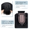 TESS Hair Toppers for Women Real Human Hair, 150% Density