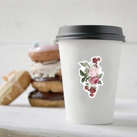SURALIN 40 Stück Vintage-Aufkleber Blumen, Sticker Set wasserfest, florale Pflanzenaufkleber Sticker Aesthetic Scrapbook Stickers für Scrapbook, Tagebuch