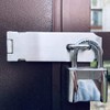 2Pcs Stainless Steel Gate Lock Hasp, Safety Packlock Clasp Lock