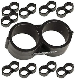 Suinga. Bottle Stopper Squeegee 16 mm Prevents Water Pouring in Drip Tube Diameter 16mm Black. Pack of 10 Drip Irrigation Chokers.