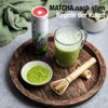 ORIGEENS Matcha Bamboo Broom with Long Handle - Small Traditional